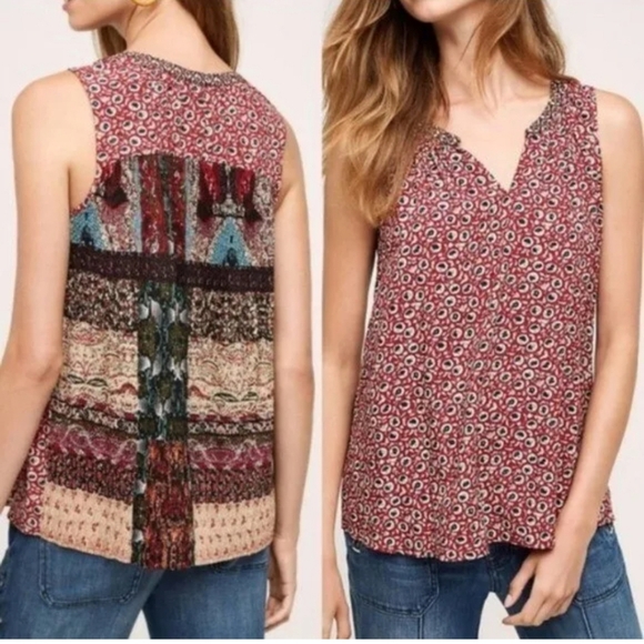 Anthro one September sleeveless top - Picture 1 of 5